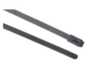 Opaska kablowa 680mm 4.6 mm Stal nierdzewna z powłoką poliestrową 100 sztuk RS PRO