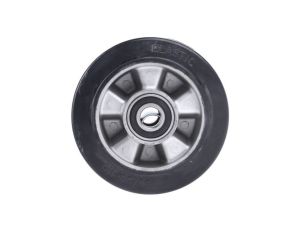 Kółko do wózka, Lite, Guma, Czarny, obc.: 300kg, śred.: 160mm, szer.: 50mm