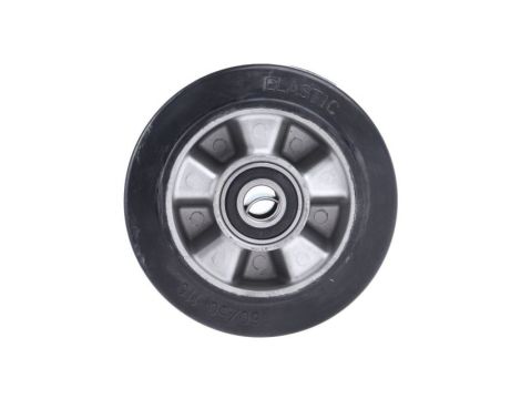 Kółko do wózka, Lite, Guma, Czarny, obc.: 300kg, śred.: 160mm, szer.: 50mm
