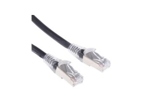 Kabel kategorii 6, Czarny, Wtyk RJ45/męski RJ45dł.: 5m, mat. koszulki: LSZH