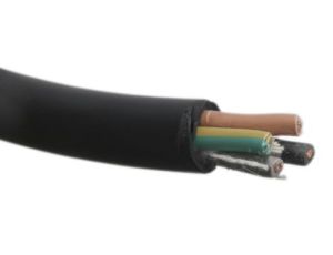 Sieciowy kabel zasilający 4 Core CPE Sheath Czarny 15.2mm od , 450 V, 750 V