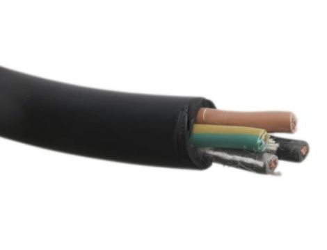 Sieciowy kabel zasilający 4 Core CPE Sheath Czarny 15.2mm od , 450 V, 750 V