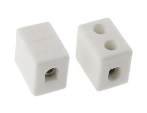 4mm Złącze wtykowe do druku Biały 1-żyłowe, Wkręcane, 450 V Śruba