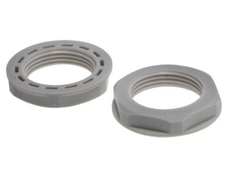 Nakrętka do dławnic kablowych, PG16, IP68, kolor: Szary, materiał: Nylon 66, RS PRO
