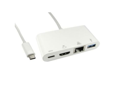 Adapter, do wyświetlaczy: 1, USB C, USB 3.1, HDMI