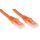 Kabel kategorii 6, Pomarańczowy, Wtyk RJ45/męski RJ45dł.: 1m, mat. koszulki: LSZH