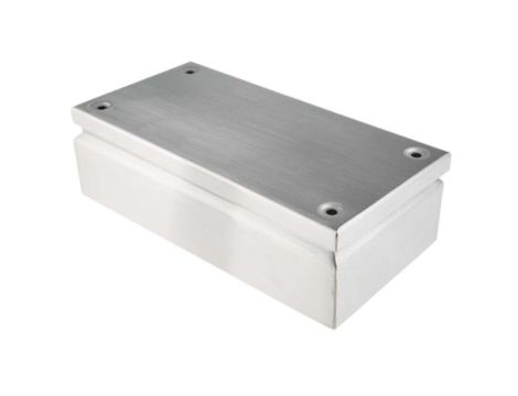 Puszka elektroinstalacyjna, 300 x 150 x 80mm, IP66, kolor Niemalowany, materiał Stal nierdzewna, 0-wejściowa, RS PRO