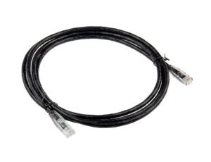 Kabel kategorii 6, Czarny, Wtyk RJ45/męski RJ45dł.: 2m, mat. koszulki: PVC