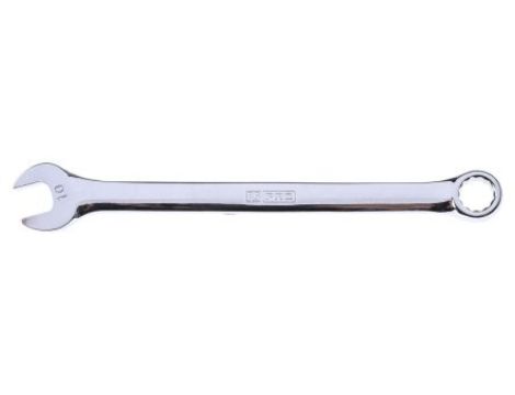 Klucz płasko-oczkowy, roz. 10 mm, dł. 161 mm, materiał: Stal chromowo-wanadowa, RS PRO