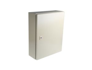 Szafka ścienna rozdzielcza RAL 7032, materiał: Stal, IP66, 500 x 400 x 150mm, RS PRO