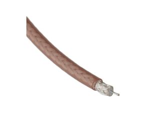 Kabel koncentryczny, RG179, FEP, Brązowy Bez zakończenia Bez zakończenia, RS PRO Bez zakończenia