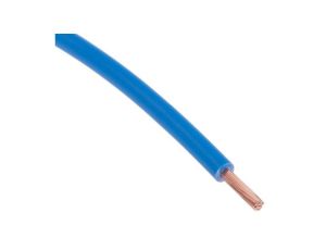 Przewód jednożyłowy linkowy, 2491B, 1.5 mm, 30/0,25 mm, 15 AWG, Bezhalogenowe, 750 V, Niebieski, dł. 100m, RS PRO