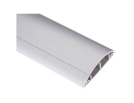 Koryto kablowe samoprzylepne Szary Stop aluminium (pokrywa), PVC (podstawa) Koryto podłogowe 70 mm 16mm 1m RS PRO