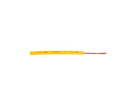 Jednożyłowy kabel sterowniczy CSA 1 mm, Maks. +70C 1000 V Żółty, RS PRO