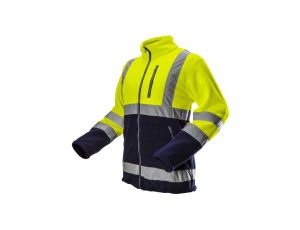 Bluza polarowa ostrzegawcza, żółta, rozmiar M 81-740-M