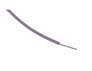 Przewód do urządzeń PTFE PTFE Fioletowy, 100m 0,22 mm 7/0,2 mm, 600 V, -75 → +200C, Ø 1.2mm, RS PRO BS3G210