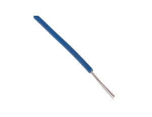 Przewód jednożyłowy linkowy, Przewód instalacyjny, 0,08 mm, 7/0,12 mm, 28 AWG, MPPE, 600 V, Niebieski, dł. 100m, RS PRO