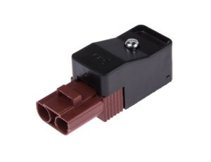 Złącze wtykowe do druku Czarny, brązowy 2-żyłowe, Wkręcane, 400 V Montaż na kablu