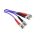 Kabel światłowodowy, średnica: 50/125m, OM3 Wielomodowy, Fioletowy, ST / ST
