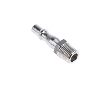 Szybkozłączka pneumatyczna, materiał Mosiądz, złącze R 1/4 męskie, RS PRO PLC 60, Rectus 19