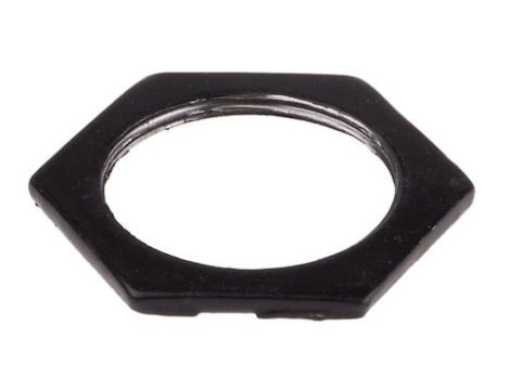 Nakrętka do dławnic kablowych, M32, kolor: Czarny, materiał: Stal, RS PRO