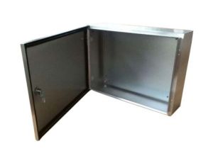 Szafka ścienna rozdzielcza, materiał: Stal nierdzewna typu 304, IP66, 400 x 400 x 150mm, RS PRO