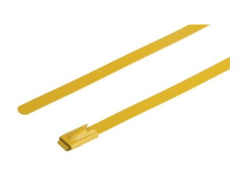 Opaska kablowa 360mm 4.6 mm Stal nierdzewna z powłoką poliestrową 100 sztuk RS PRO