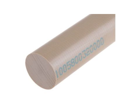 Pręt polieteroeteroketonowy PEEK, Ø 32mm x 300mm, kolor: Beżowy