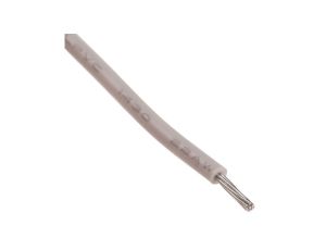 Przewód jednożyłowy linkowy, Przewód instalacyjny 1430, 0,33 mm, 7/0,25 mm, 22 AWG, PVC, 300 V, Biały, dł. 100m, RS PRO