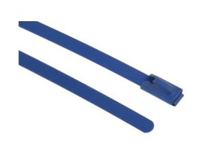 Opaska kablowa 100mm 4.6 mm Stal nierdzewna z powłoką poliestrową 100 sztuk RS PRO