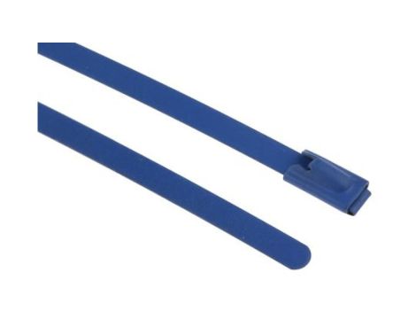 Opaska kablowa 100mm 4.6 mm Stal nierdzewna z powłoką poliestrową 100 sztuk RS PRO