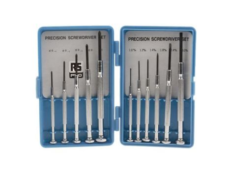 Zestaw wkrętaków, precyzyjnych, 11 szt., RS PRO