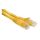Kabel kategorii 6, Żółty, Wtyk RJ45/męski RJ45dł.: 2m, mat. koszulki: PVC