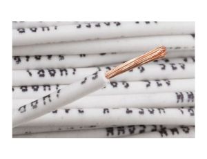 Przewód jednożyłowy linkowy, 2491B, 0,75 mm, 24/0,2 mm, 18 AWG, Bezhalogenowe, 500 V, Biały, dł. 100m, RS PRO