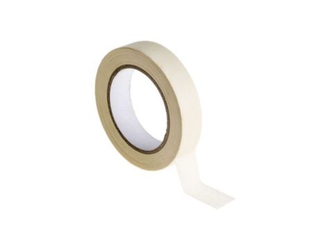 Taśma maskująca, 50m x 25mm x 0.11mm, kolor: Biały, RS PRO