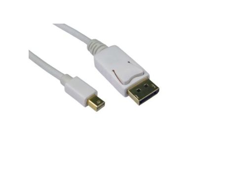 Kabel DisplayPort 3m Męskie Mini DisplayPort to Męski kabel DisplayPort Biały