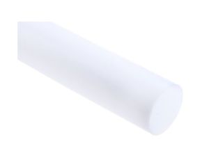 Pręt z fluorowego tworzywa sztucznego PTFE, Ø 32mm x 1m, kolor: Nieprzezroczyste