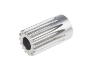 Koło zębate walcowe, moduł: 1, l.zębów: 15, śr. piasty: 17mm, śr. otworu: 8mm, Stal nierdzewna