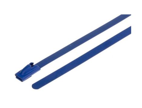 Opaska kablowa 360mm 4.6 mm Stal nierdzewna z powłoką poliestrową 100 sztuk RS PRO