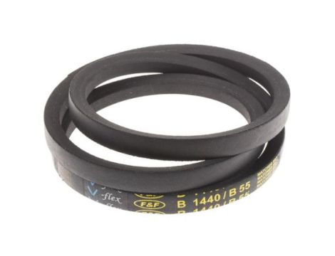 Pas napędowy, profil B, materiał: PET, guma, 17mm x 11mm x 1.4m, RS PRO