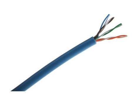 Kabel kat. 5, UTP, l. żył: 7, 50m, Skrętka, Niebieski, PVC, złącze: Niezakończone/niezakończone