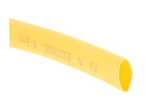 Osłona termokurczliwa żółta 3:1, średnica 6mm, dł. 7m, RS PRO