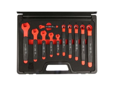 Zestaw narzędzi nastawnych 11 szt. Stal chromowo-wanadowa, RS PRO