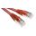 Kabel kategorii 6, Czerwony, Wtyk RJ45/męski RJ45dł.: 500mm, mat. koszulki: LSZH