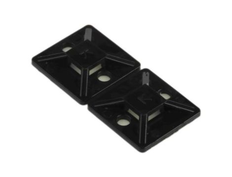 Mocowanie opaski kablowej samoprzylepne, 19.5mm x 19,5 mm, kolor: Czarny, 2-szt., RS PRO