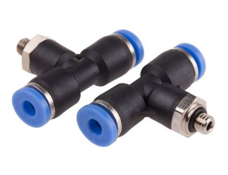 Adapter gwintowany teowy typu gwint – rura, 10 barów