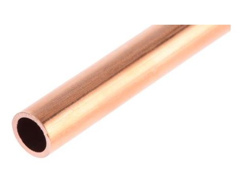 Rury miedziane, dł.: 10m, 94 bar, śr. wewn.: 0.24cal, śr. zewn.: 5/16cal