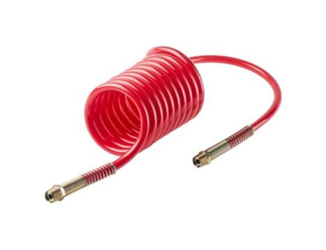 Przewód pneumatyczny spiralny 2m Czerwony, PUR, BSPT 3/8 RS PRO