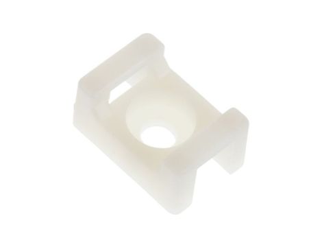 Mocowanie opaski kablowej, 15mm x 10 mm, kolor: Biały, 250-szt., -45→ +85 C., RS PRO