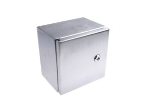 Szafka ścienna rozdzielcza, materiał: Stal nierdzewna typu 304, IP66, 200 x 200 x 150mm, RS PRO